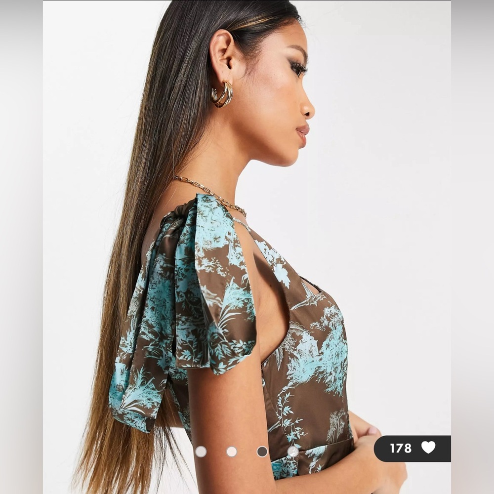 ASOS DESIGN satin skater mini dress - Picture 8 of 8